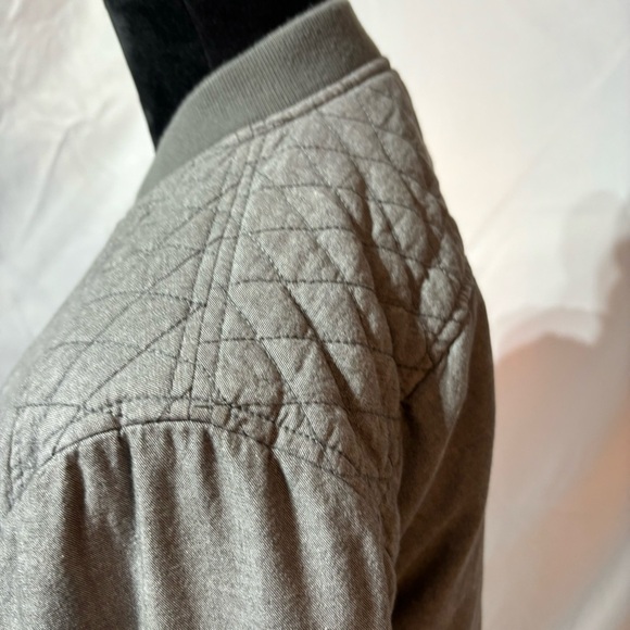 Banana Republic Unisex Gray Bomber Jacket Size S - Picture 3 of 9